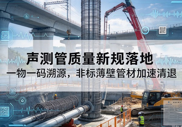 丹江口声测管质量新规落地，一物一码溯源，非标薄壁管材加速清退