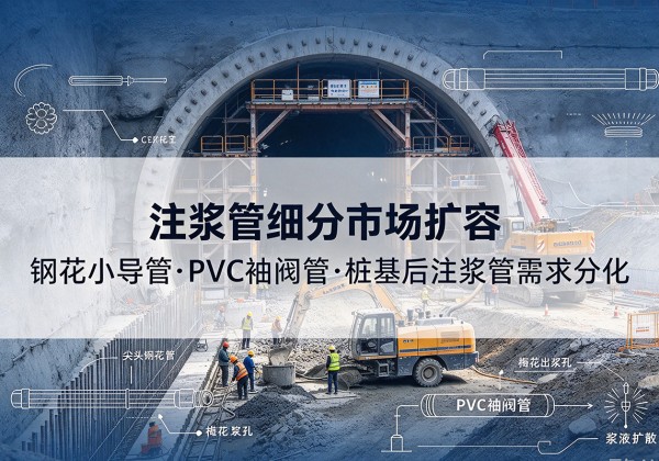 丹江口注浆管细分市场扩容，隧道钢花小导管、PVC 袖阀管、桩基后注浆管需求分化